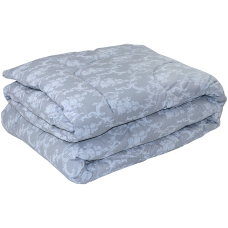 Одеяло Руно 140х205 силиконовое "Серый вензель" зимнее