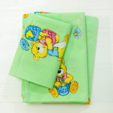 Комплект постельного белья ранфорс детский 6112 зеленый