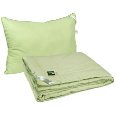 Одеяло 140х205 +подушка 50х70 "Бамбук салатовый"