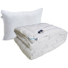 Одеяло Руно 140х205 +подушка 50х70 из искусственного лебяжьего пуха зима