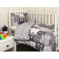 Комплект Руно одеяло 105х140 + подушка 40х60 "Grey Cat"
