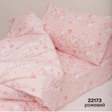Комплект постільної білизни Viluta ранфорс дитячий 22173 рожевий