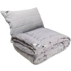 Набор Руно одеяло 140х205 + подушка 50х70 силиконовая "Grey"