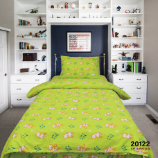 Комплект постельного белья Viluta подростковый ранфорс 20122 зеленый