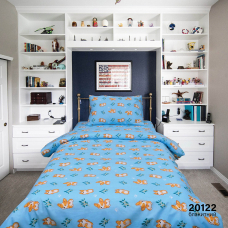 Комплект постельного белья Viluta подростковый ранфорс 20122 синий