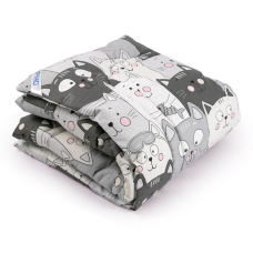 Одеяло детское Руно 140х105 шерстяное Grey Cat