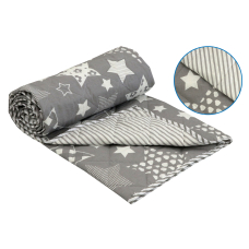 Одеяло Руно 155х210 шерстяное  "Comfort Grey star" бязь