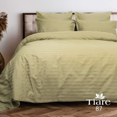 Комплект постельного белья Tiare семейный сатин страйп 87