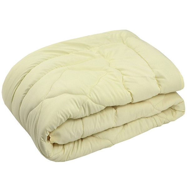 Одеяло Руно 140х205 шерстяное "Комфорт +" молочное зимнее (321.52ШК+У_Молочний)