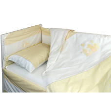 Набір у дитяче ліжко розмір 60х120 "Кошенята" Жовтий