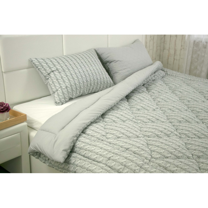 Подушка Руно 50х70 силиконовая Grey Braid (Р310.52_Grey Braid)
