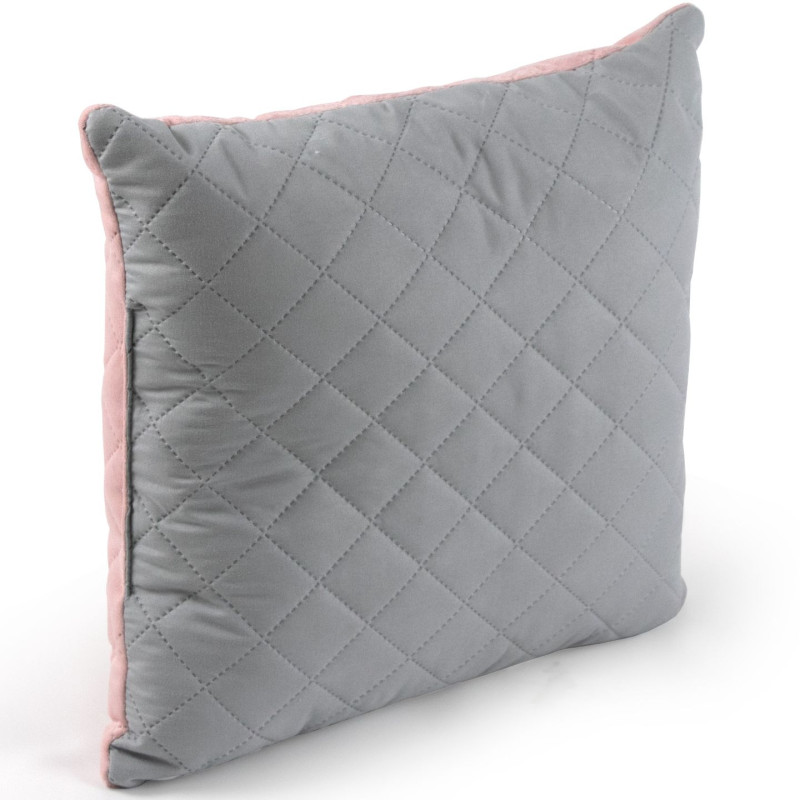 Подушка Руно 40х40 декоративная Velour Apricot" (311.55_Pink and Grey ромб)