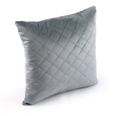 Подушка Руно 40х40 декоративна Velour "Dark Grey ромб"