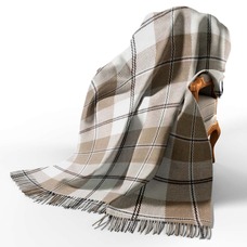 Плед вовняний Ельф 3 біл-беж-кор Love You 200 x 220 см