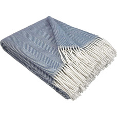 Плед Мериносовый ЗИГ-ЗАГ 4 голубой Love You