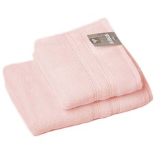 Махровое полотенце Ideia Aqua Fiber premium персиковое 100х150