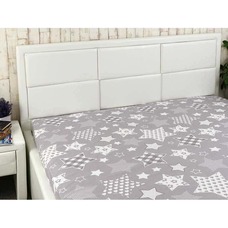 Простирадло Руно 143х215 "Grey star" бязь