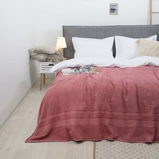 Простынь махровая 200х220 кораловая