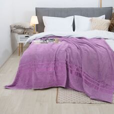 Простынь махровая 200х220 пурпурная