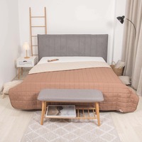 Покрывало стёганое двухстороннее Viluta Дуэт 210х220 Капучино