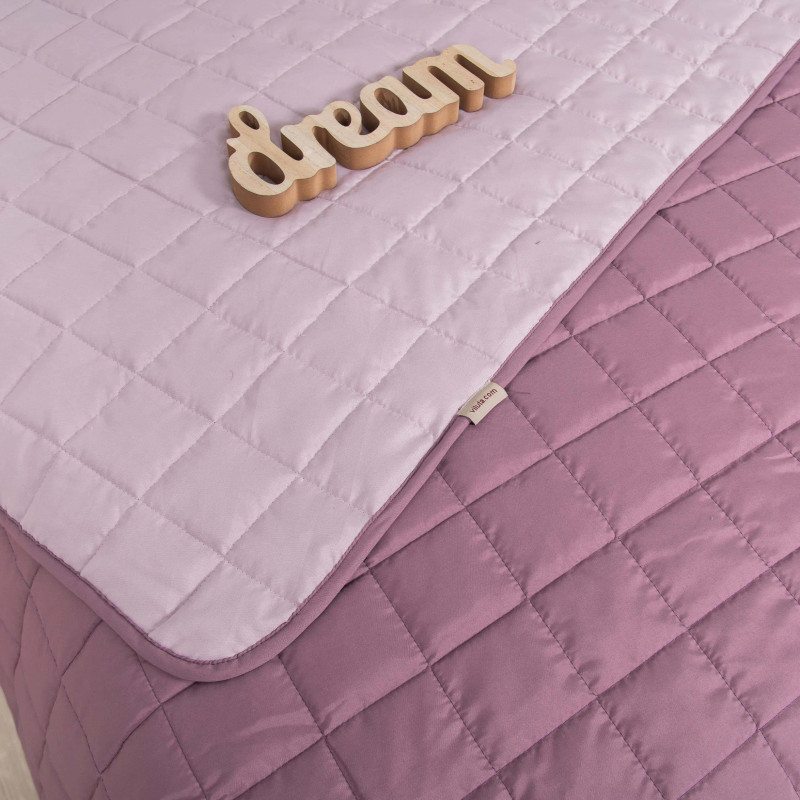 Покрывало стёганое двухстороннее Viluta Дуэт 140х210 Пудровая роза (дует_пудрова_троянда_210*140)