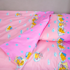Комплект детского постельного белья ТЕП Мишка розовый