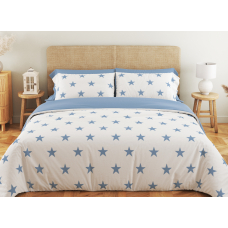 Комплект постельного белья ТЕП "Soft dreams" Morning Star Blue,  евро