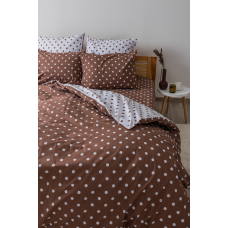 Комплект постельного белья ТЕП "Happy Sleep" Cappuccino Dots, 50x70 двуспальный