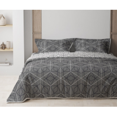 Комплект постельного белья ТЕП "Happy Sleep" Quadro Star grey, 50x70 двуспальный